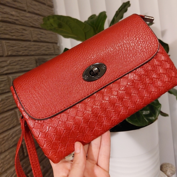 Handbags - Pink/Red Clutch or Crossbody Purse